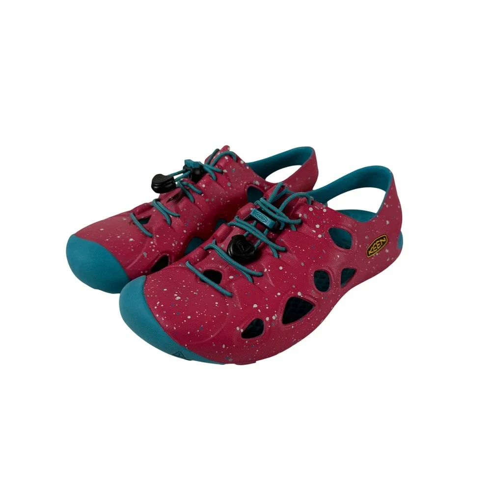 KEEN Kids 1 Sandals Pink Blue Speckled Rio Water Shoes Gorpcore Active Summer